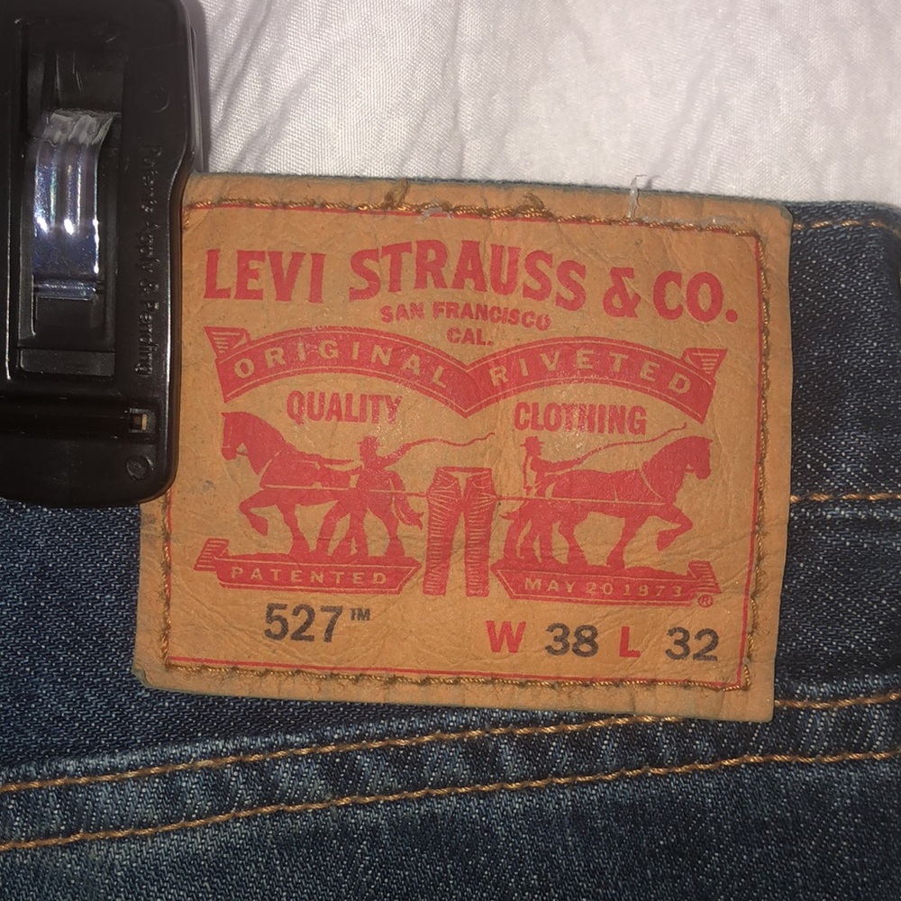 NWT LEVI’S 527 Slim Bootcut 100% Cotton 38x32 Men’s Jeans - Picture 3 of 8